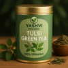 Yashvi Organic Tulsi Green Tea in Premium Tin Pack – 100% Natural Herbal Tea