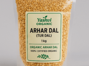 Yashvi Organic Arhar Dal (Tur Dal) 1 Kg Poly Pack â 100% Certified Organic